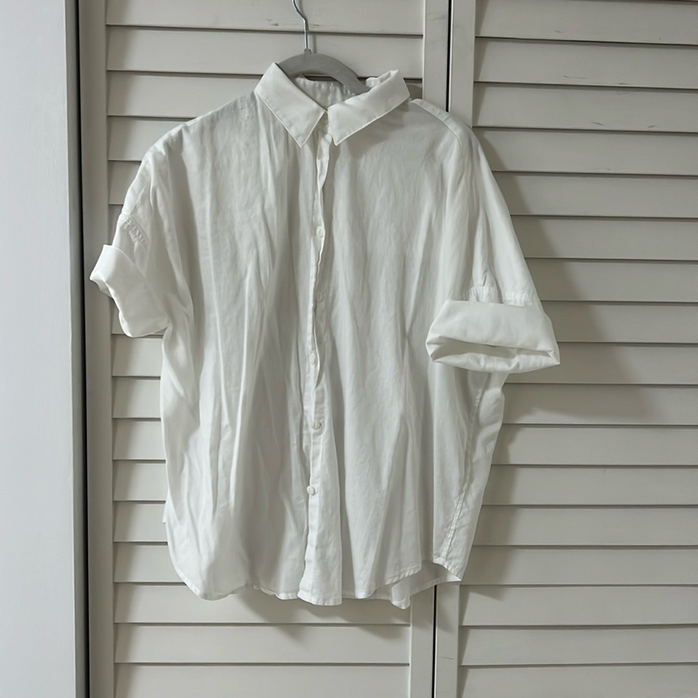 Rag & Bone White Button Down Blouse - image 1